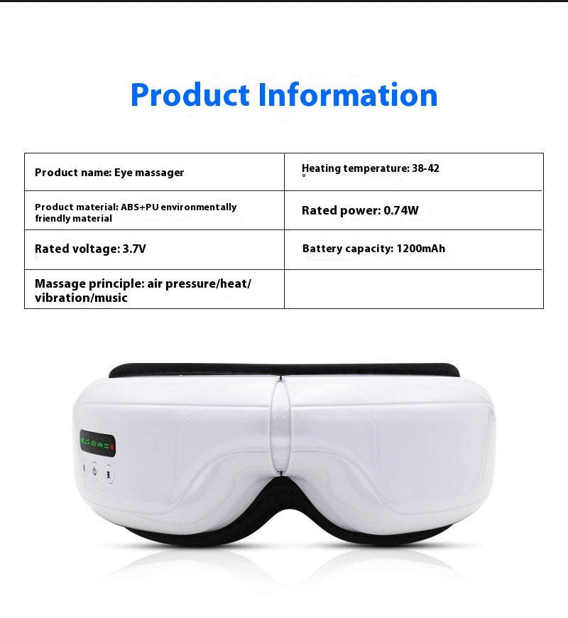 Intelligent Eyes Massage Devices Hot Gas Dynamic Eye Protection Instrument