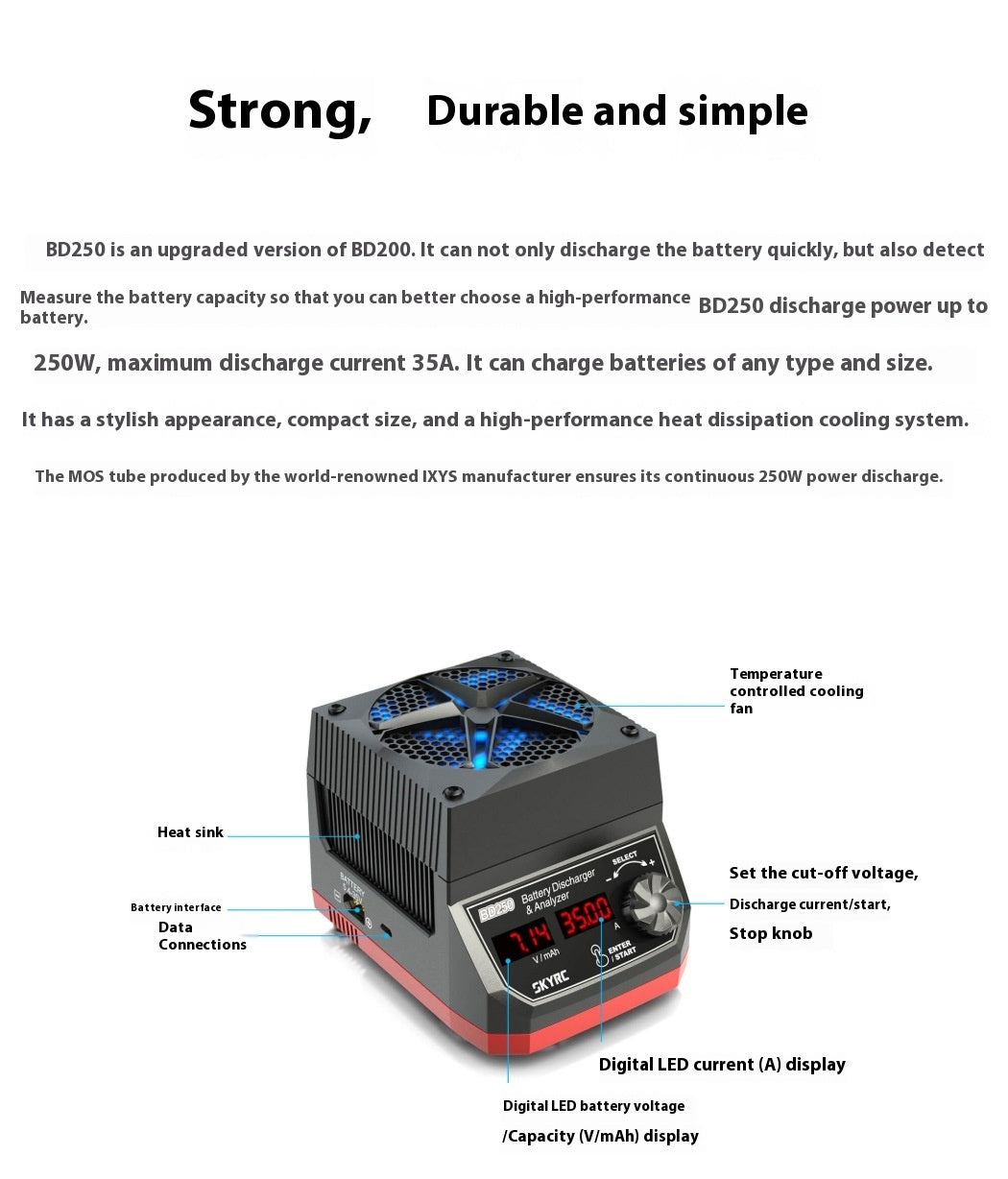 SKYRC Sky Innovation BD250 Discharger High Power 250W